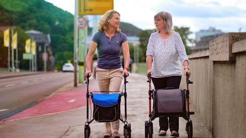 Encore plus d'options fonctionnelles sur nos rollators GEMINO